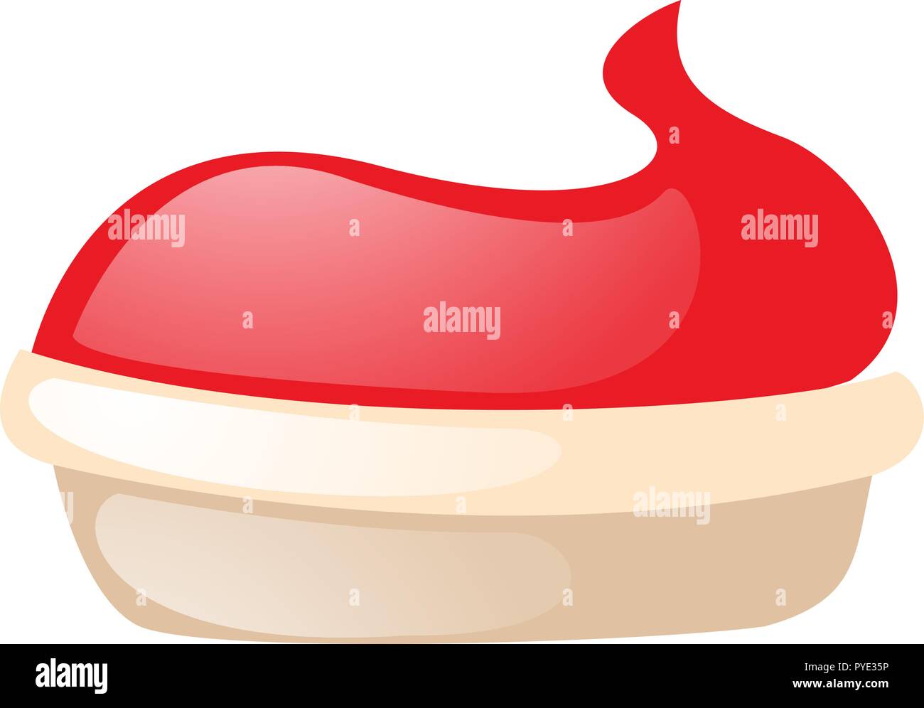 Tart with strawberry jam illustration Stock Vector Image & Art Alamy