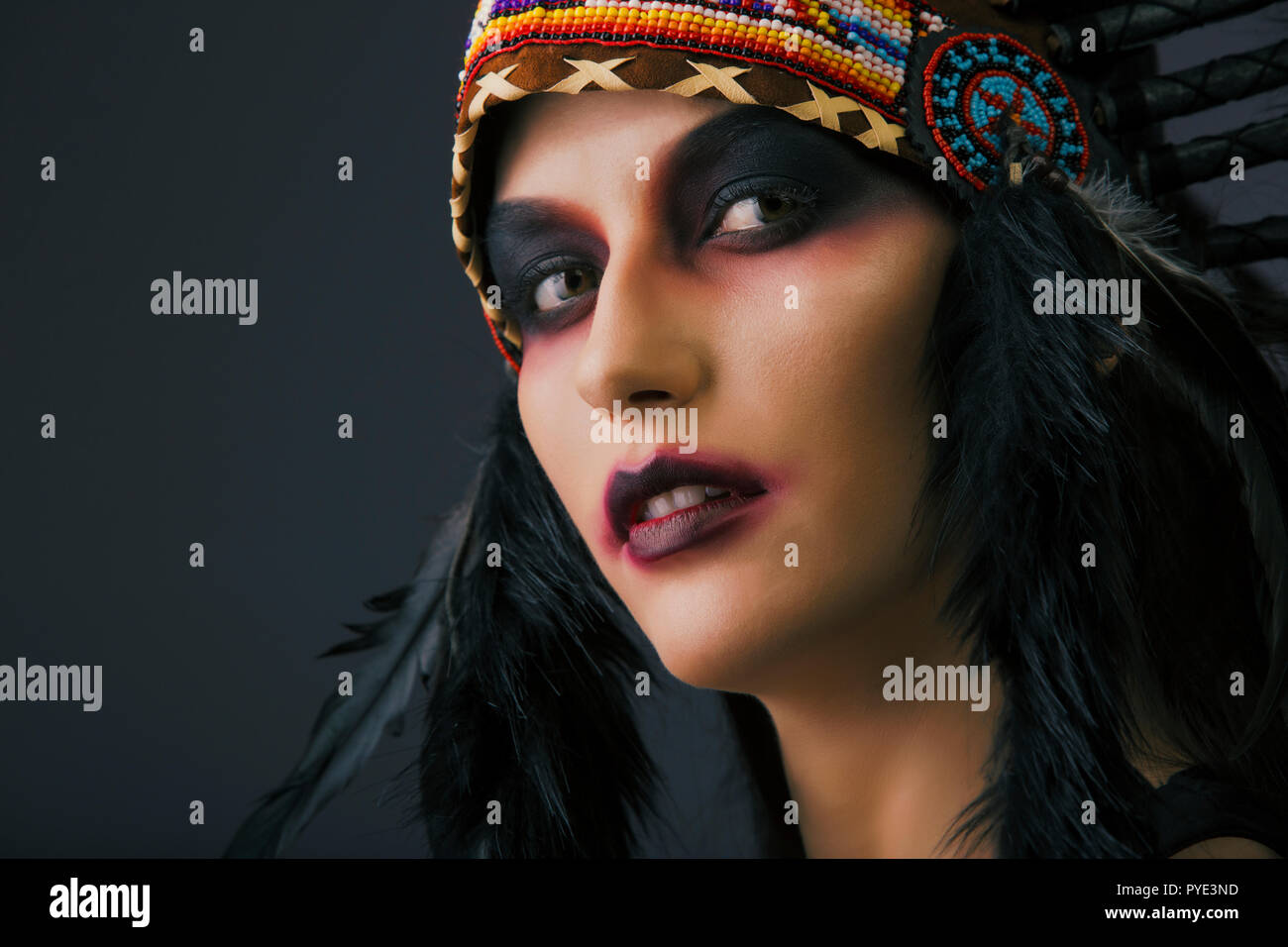 Native american studio warrior hi-res stock photography and images - Alamy
