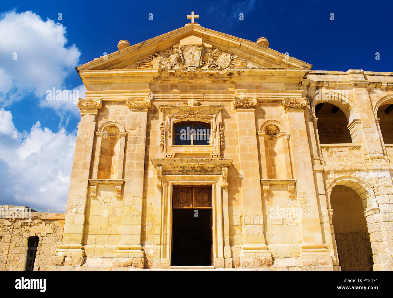 The Baroque Church in Fort Manoel, Malta Stock Photo