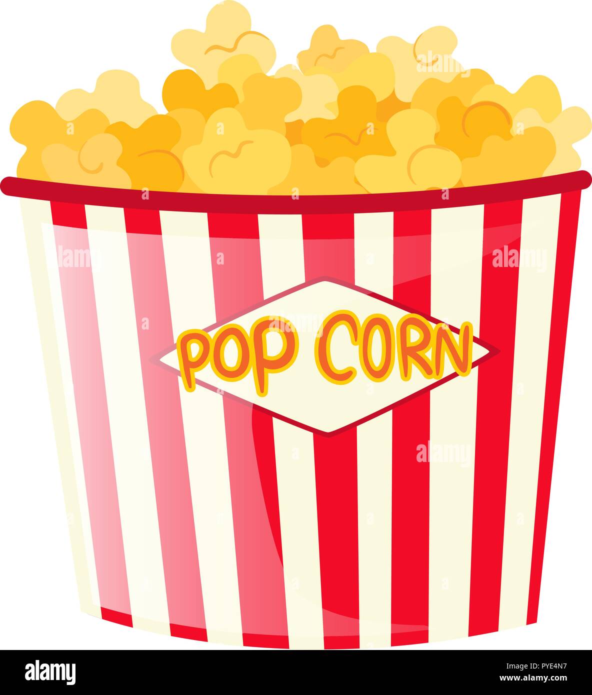 Popcorn in paper bucket illustration Stock Vector Image & Art Alamy