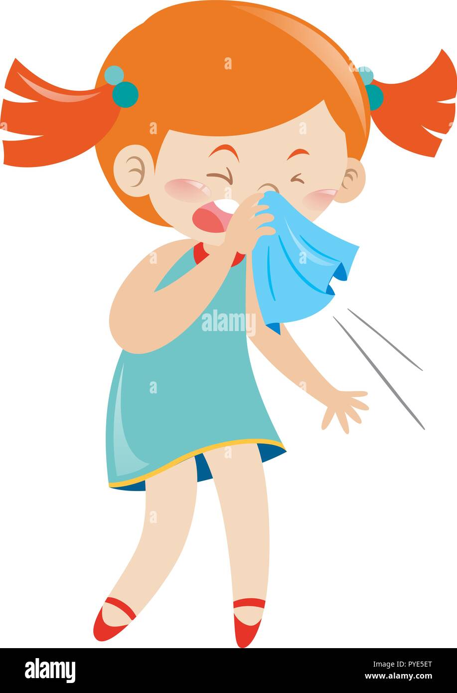 Sneezing Stock Vector Images Alamy