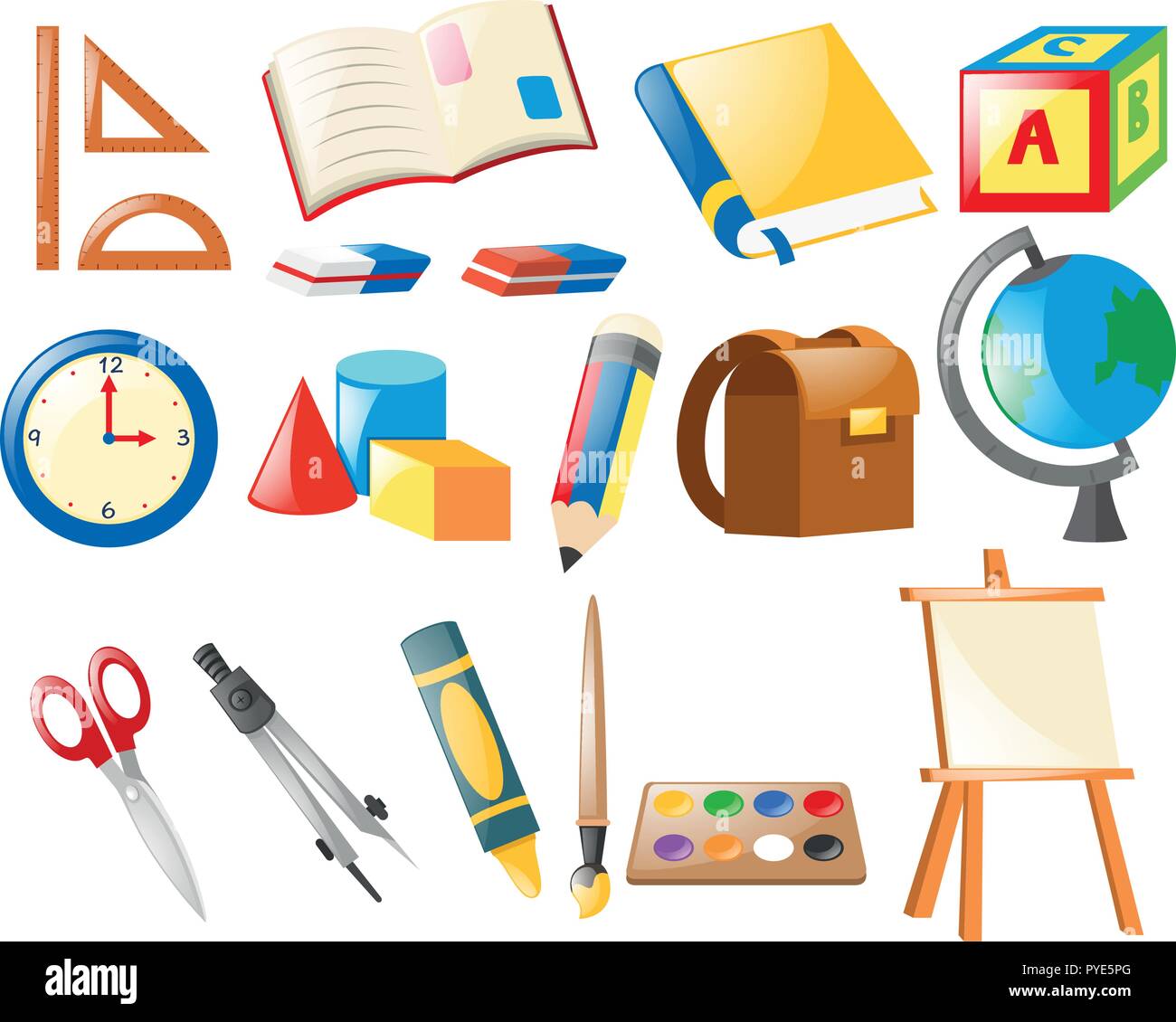 Classroom Objects Clip Art