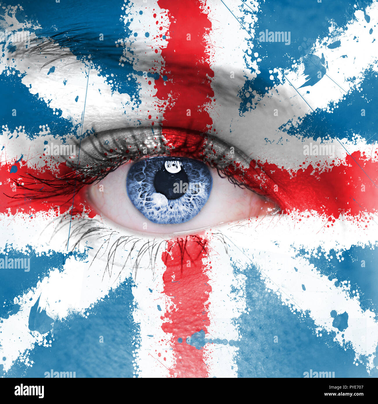 England flag face paint hires stock photography and images Alamy