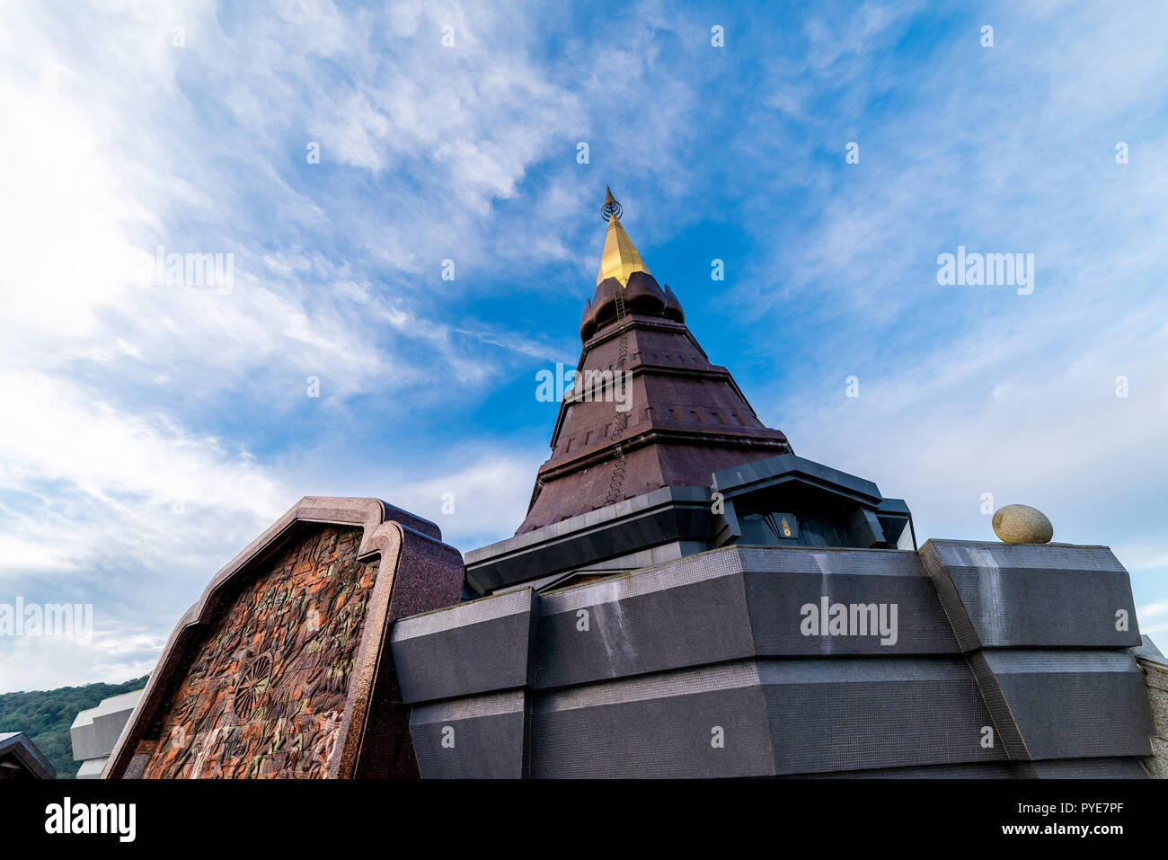 Phra Maha Chedi Doi Inthanon Chiang Mai Thailand Stock Photo