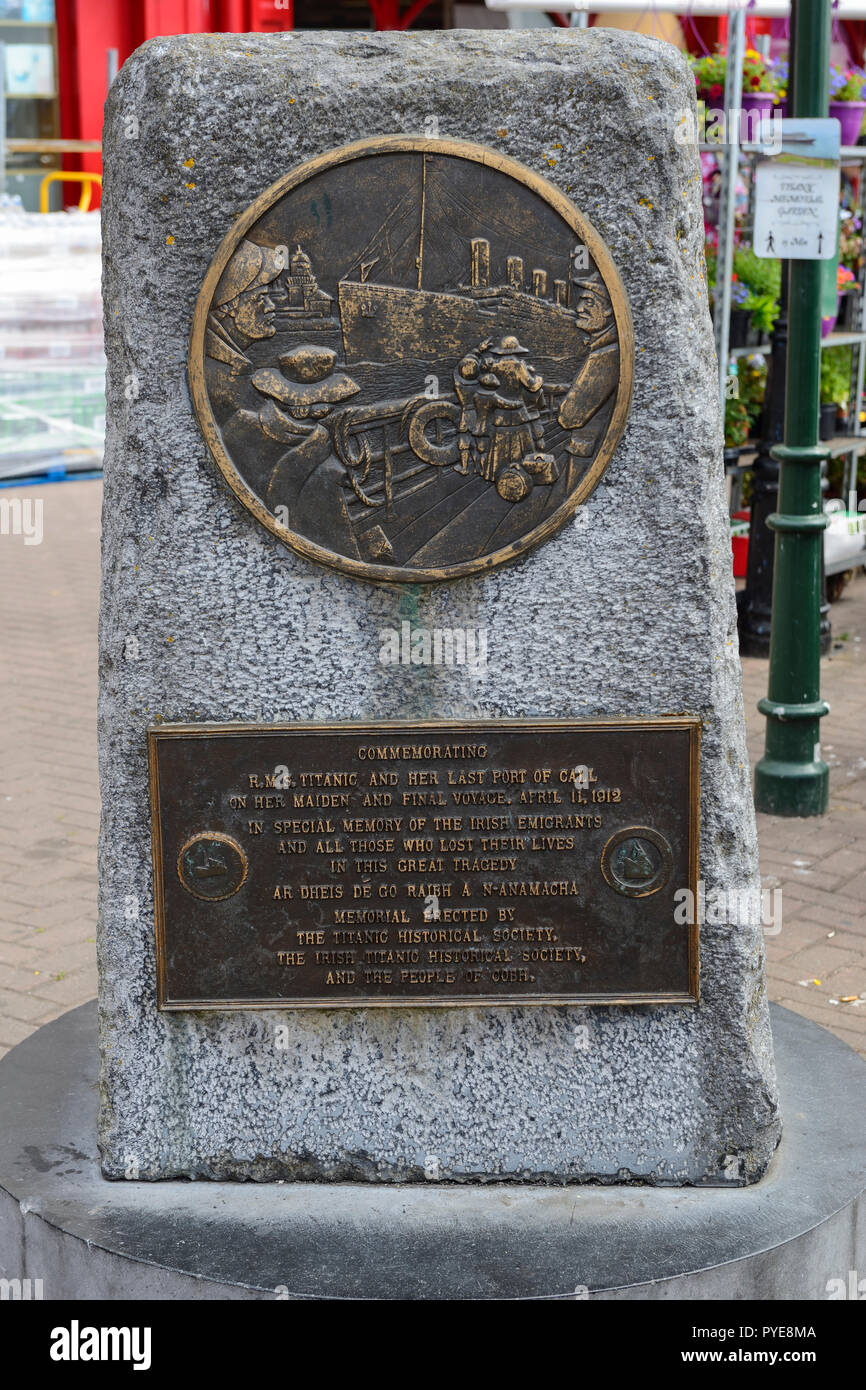 Titanic memorial on corner of Pearse Square and West Beach, Cobh