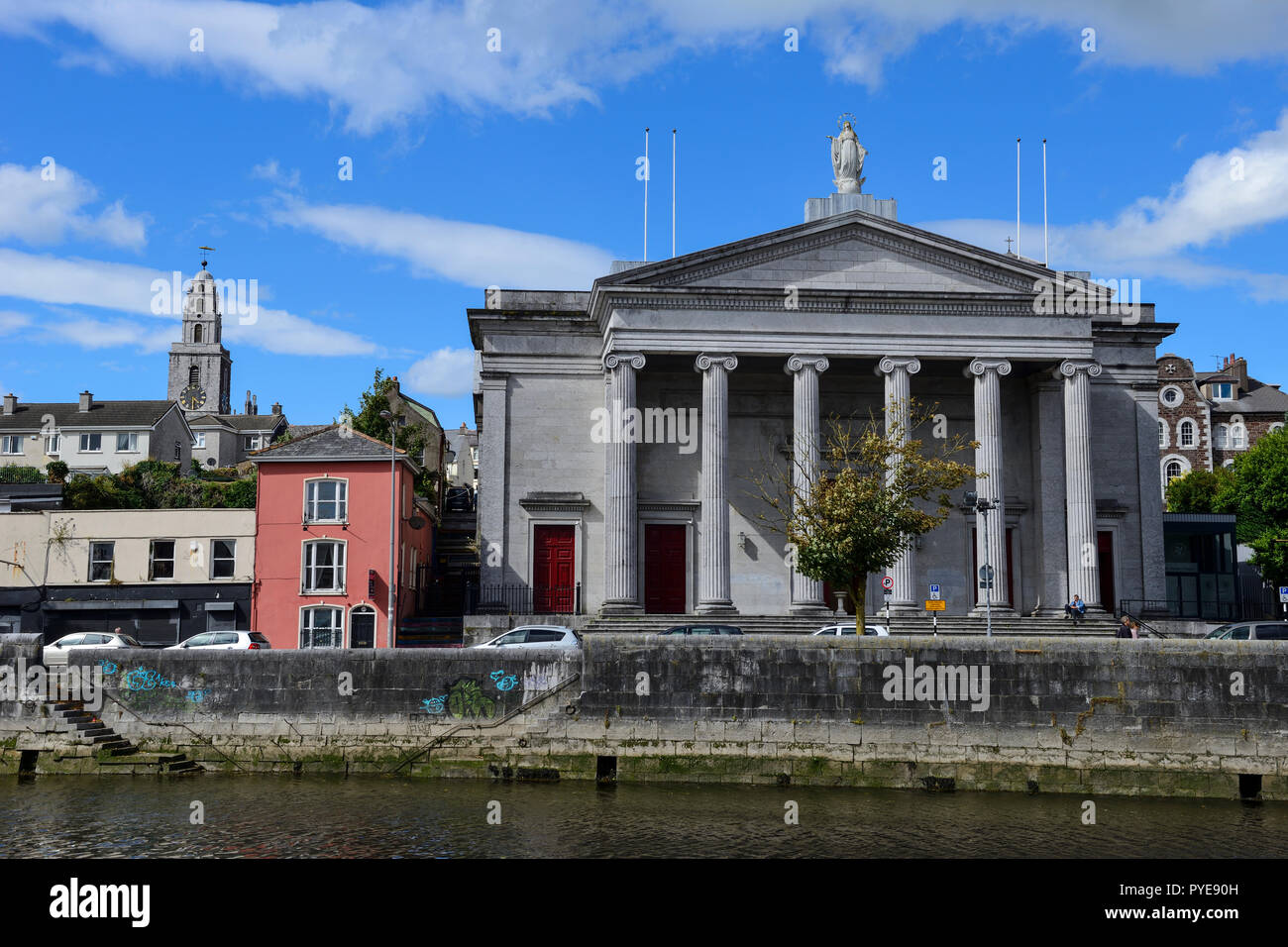 St Mary’s Dominican Church, Popes Quay on the River Lee in Cork, County Cork, Republic of Ireland Stock Photo
