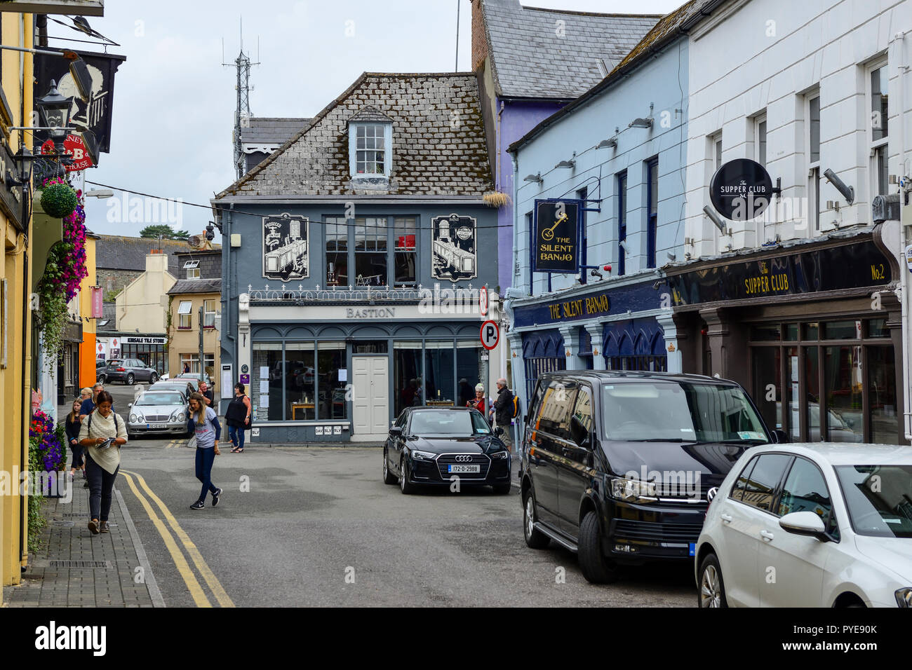 Bars and restaurants on Main Street in Kinsale, County Cork, Republic