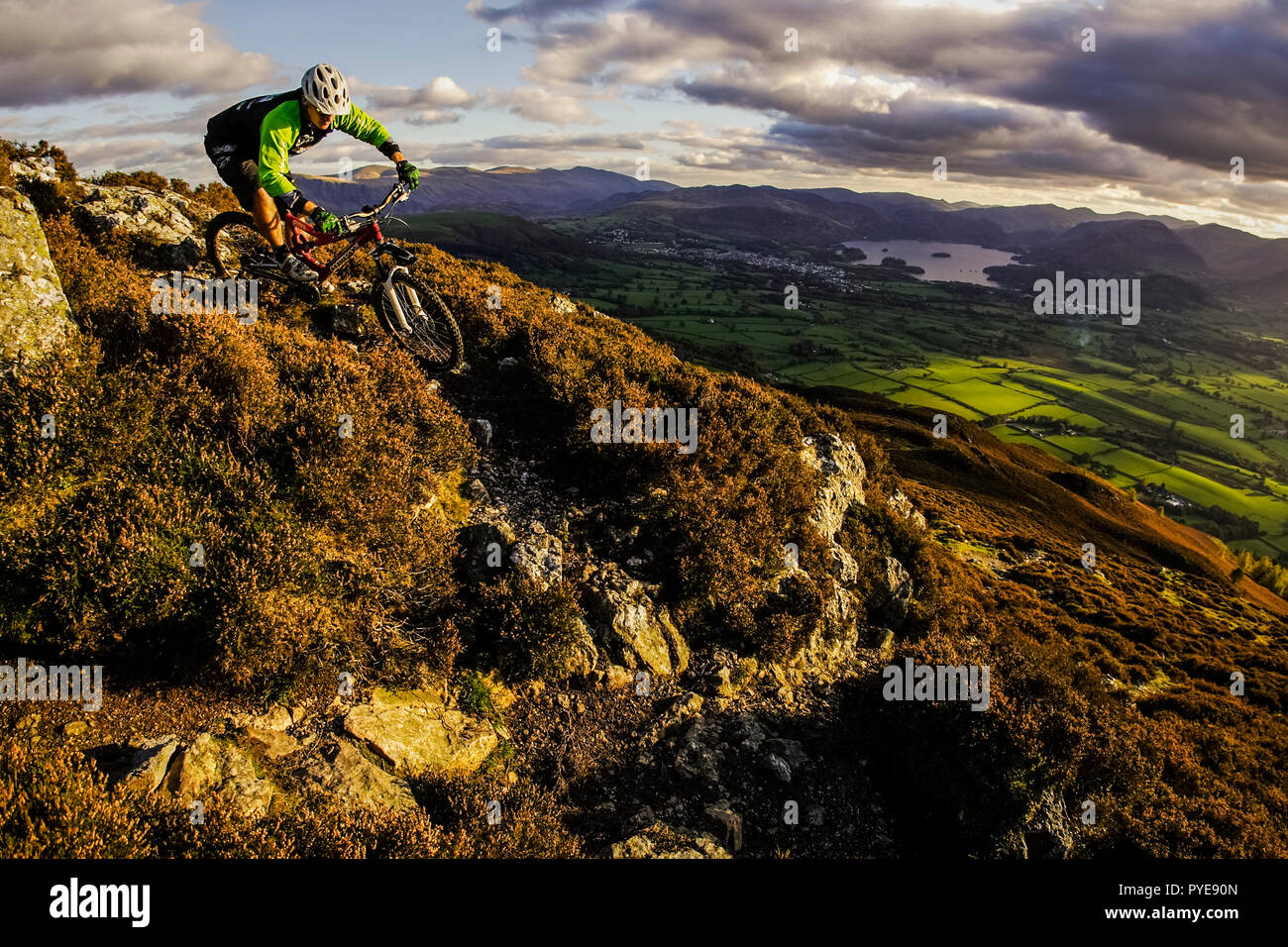 Sky ride cycle hi-res stock photography 