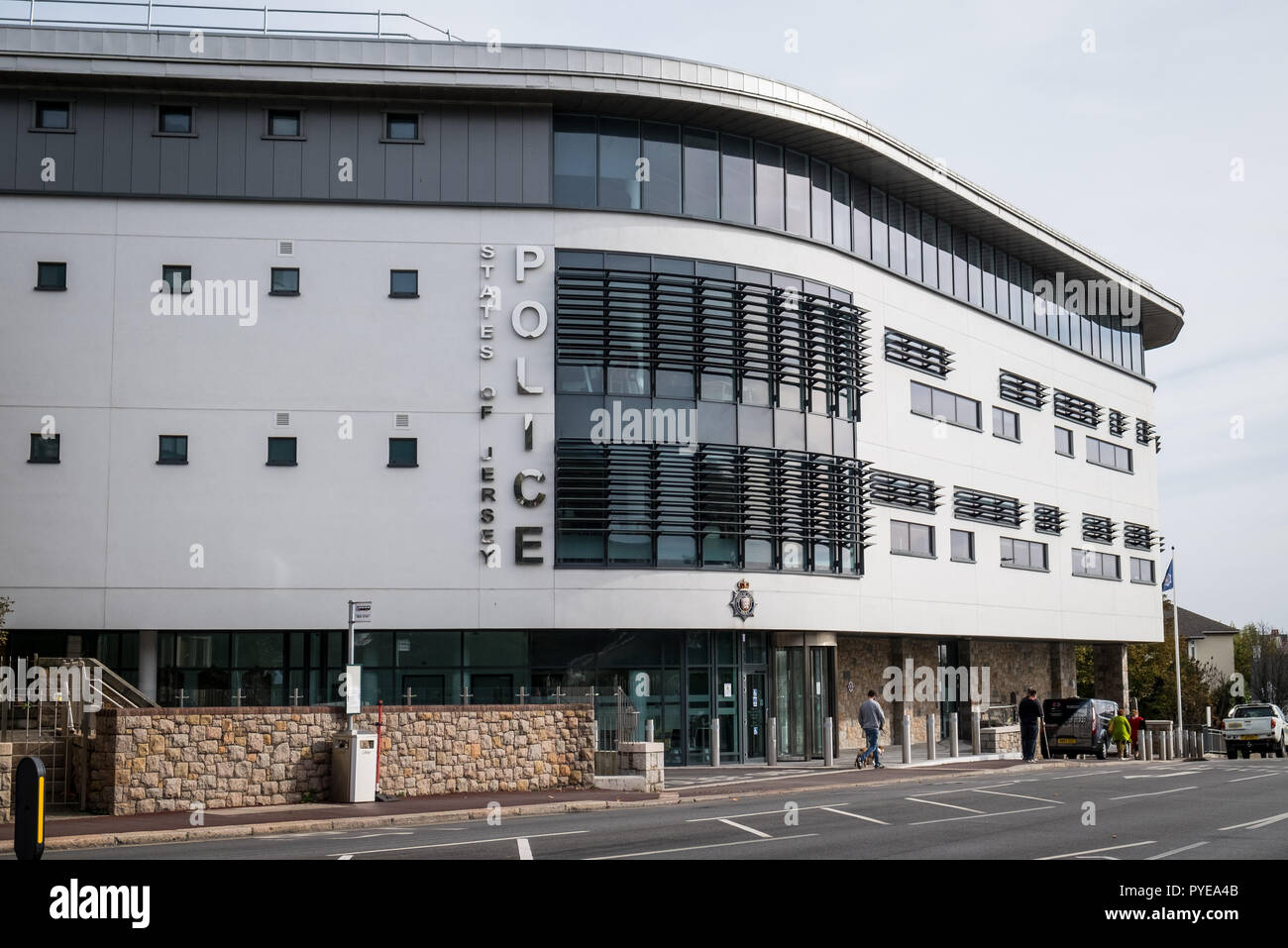 States of Jersey Police HQ, Saint-Helier, Jersey Stock Photo