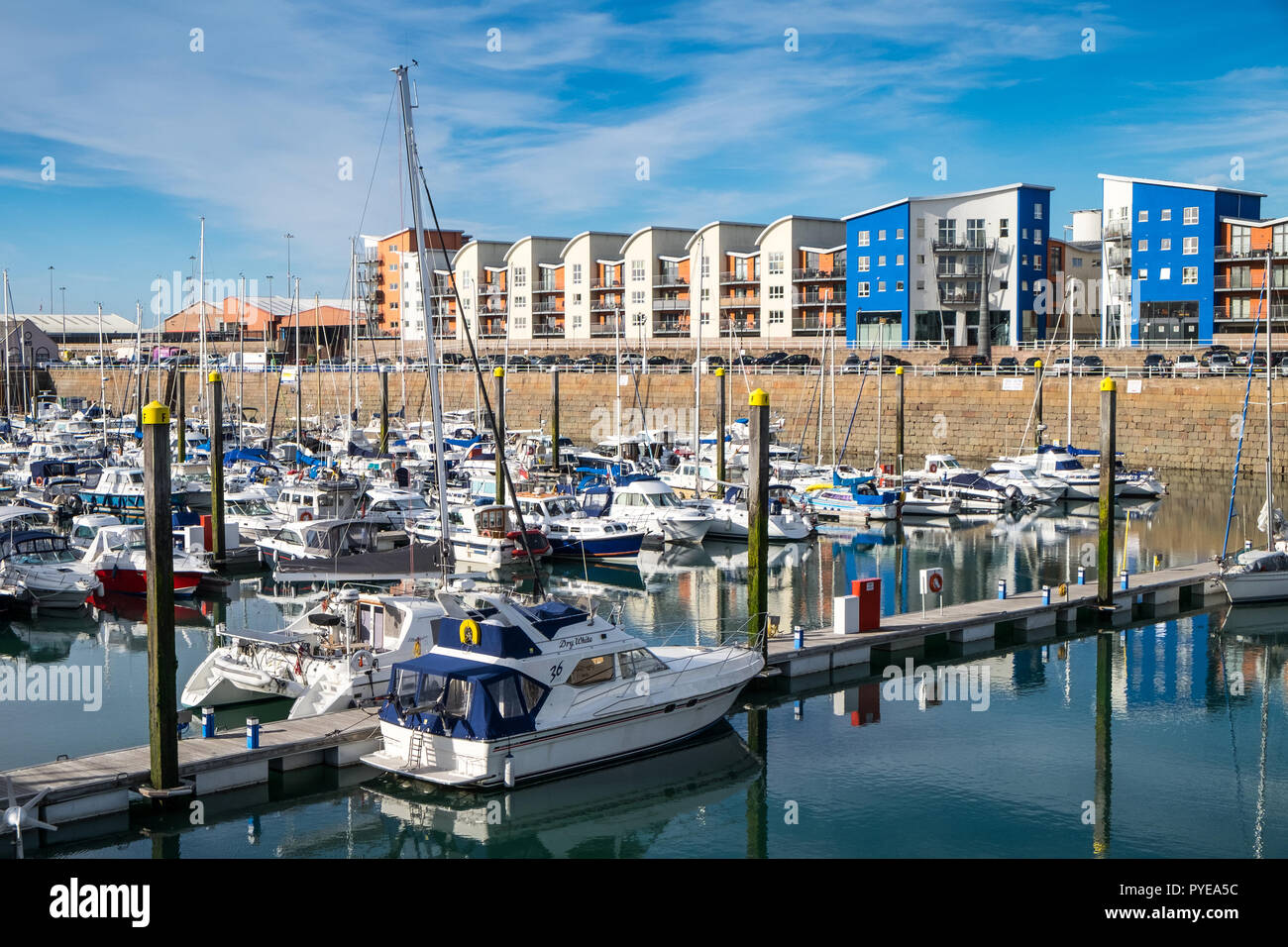 St Helier Marina, Saint Helier, Jersey Stock Photo Alamy