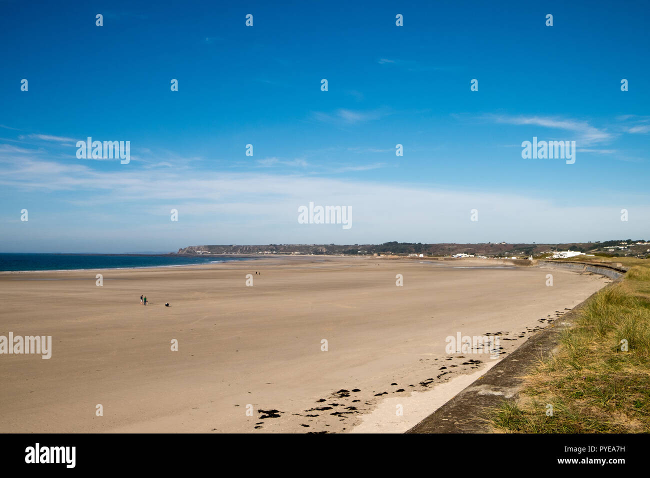 St Ouen's Beach in Jersey, The Channel Islands Stock Photo