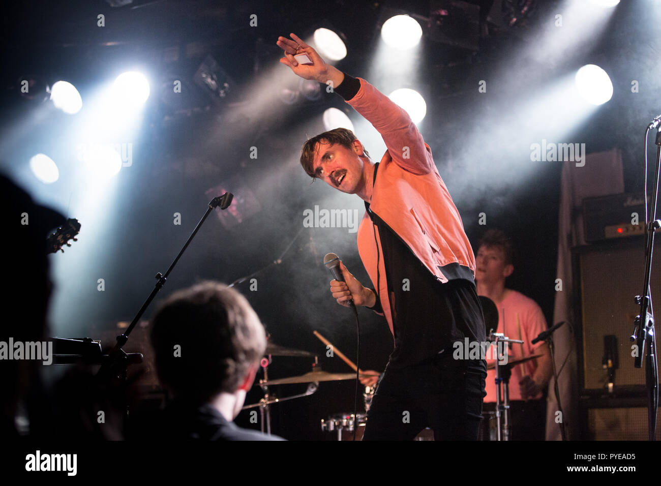 Norway, Oslo - October 10, 2018. The Swedish indie rock band Rhymes