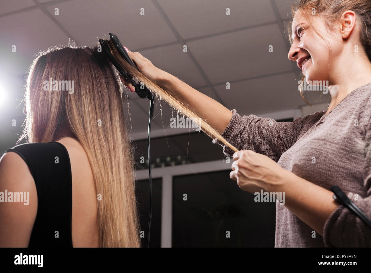 Hairline Girl High Resolution Stock Photography And Images Alamy
