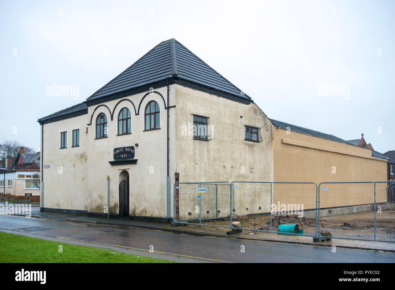 Old Public Baths in Heywood, Greater Manchester , England UK Stock