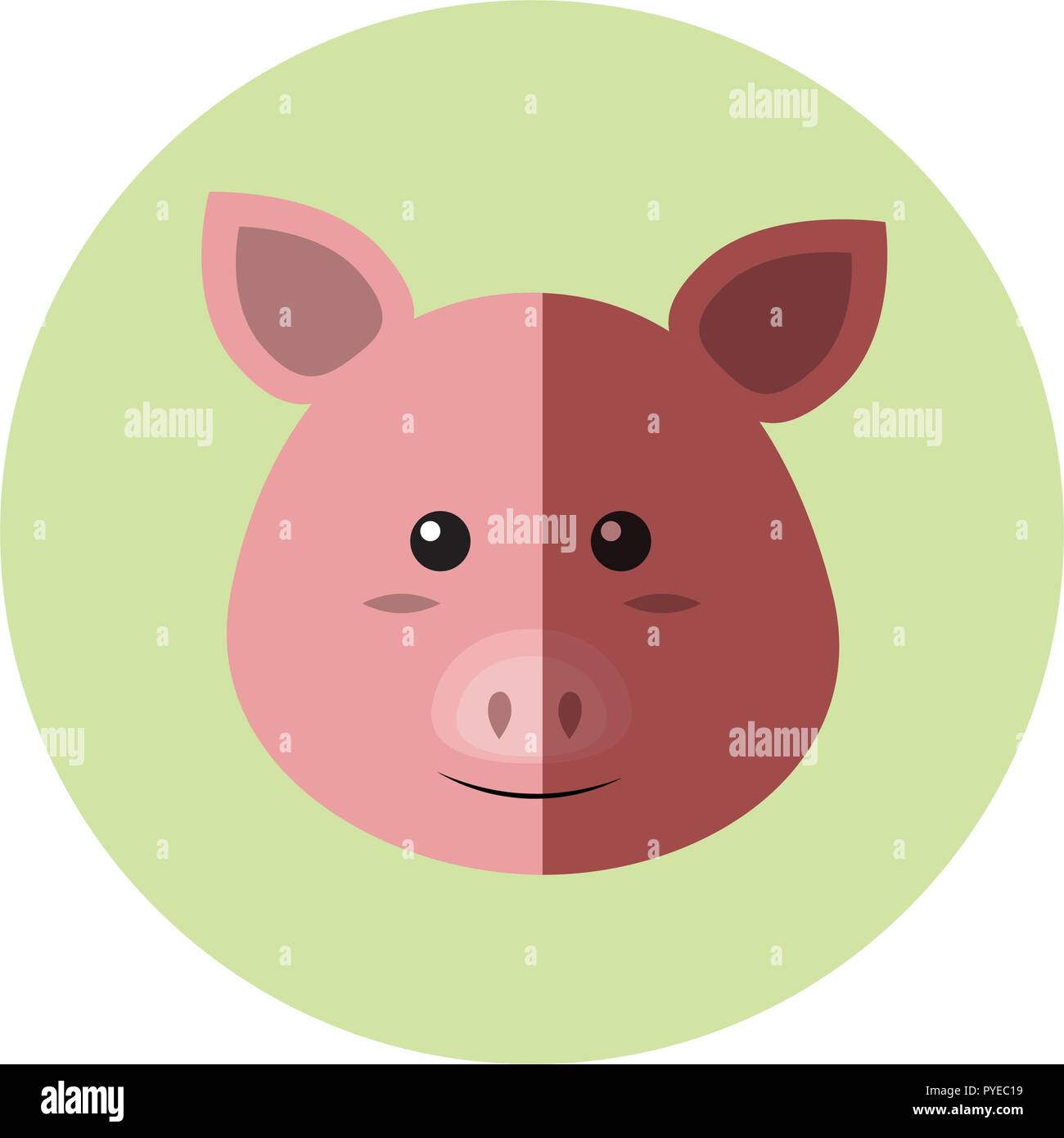 pig vector icon Stock Vector