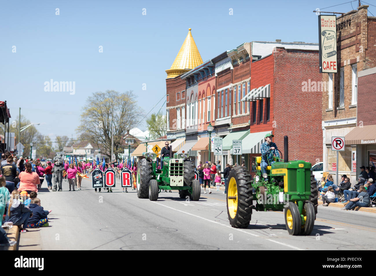 Orleans, Indiana, USA April 28, 2018 The Orleans DogWood Festival