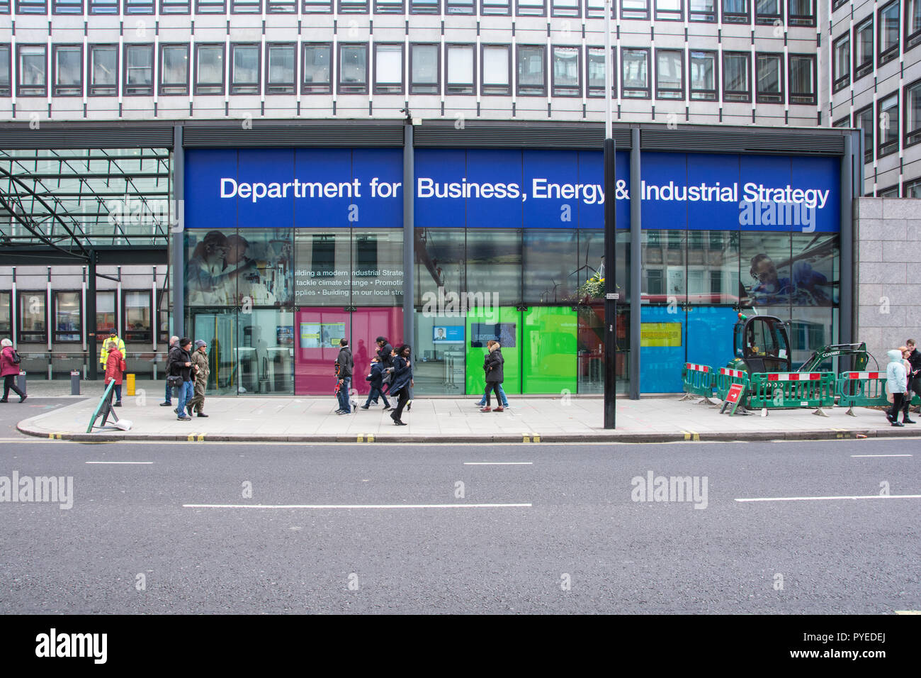 Department for Business, Energy and Industrial Strategy, Victoria Street, Westminster, London, UK Stock Photo