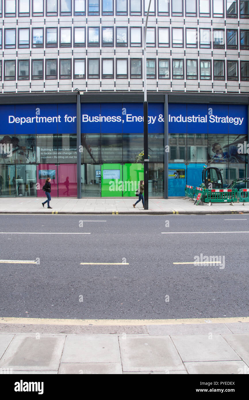 Department for Business, Energy and Industrial Strategy, Victoria Street, Westminster , London, UK Stock Photo