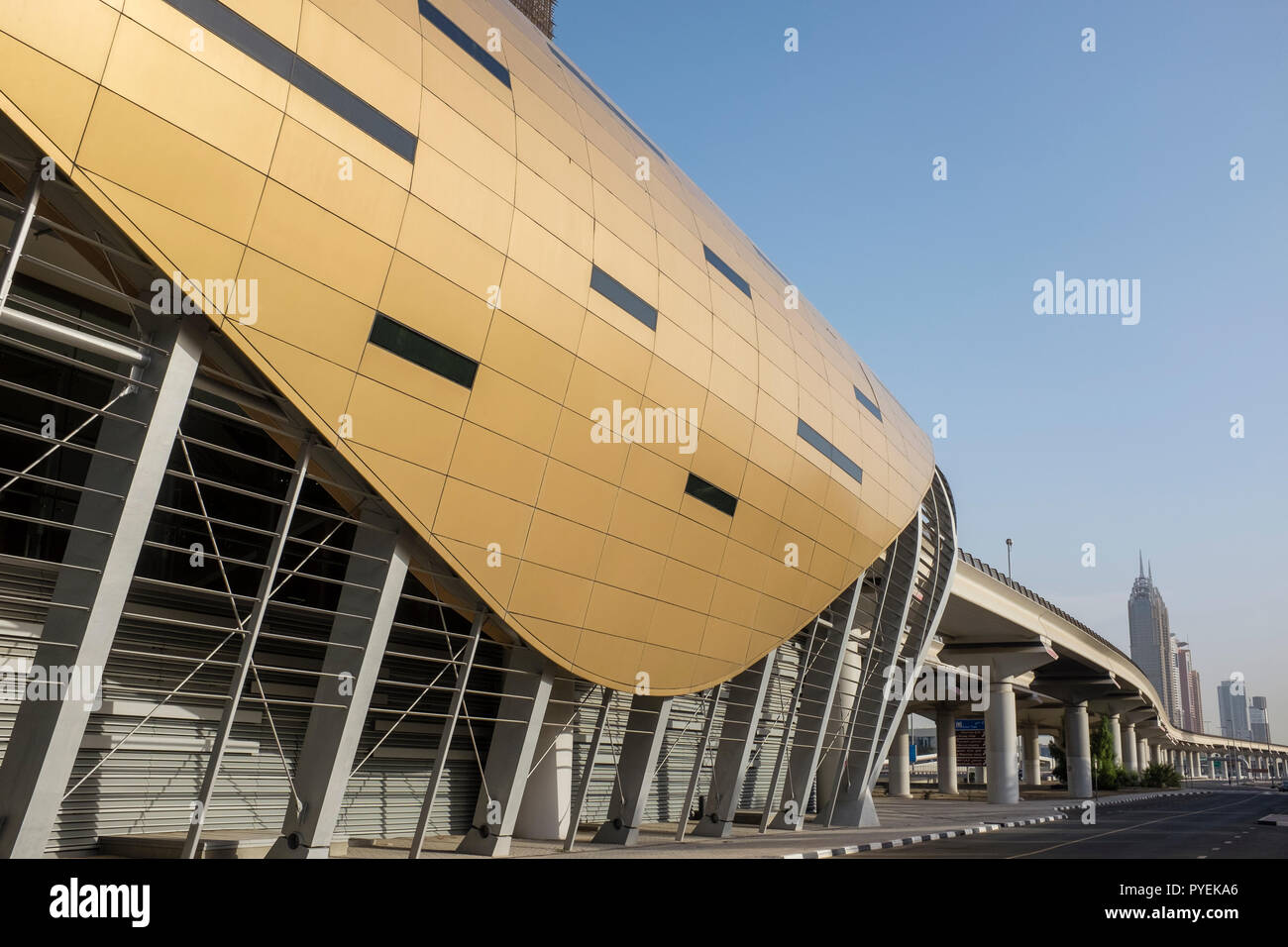 Nakheel Metro Station in Dubai, UAE Stock Photo