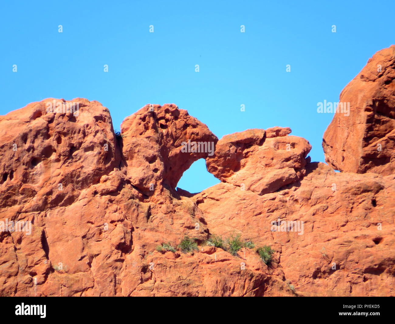 Kissing Camel Rocks Garden Of The Gods Colorado Stock Photo