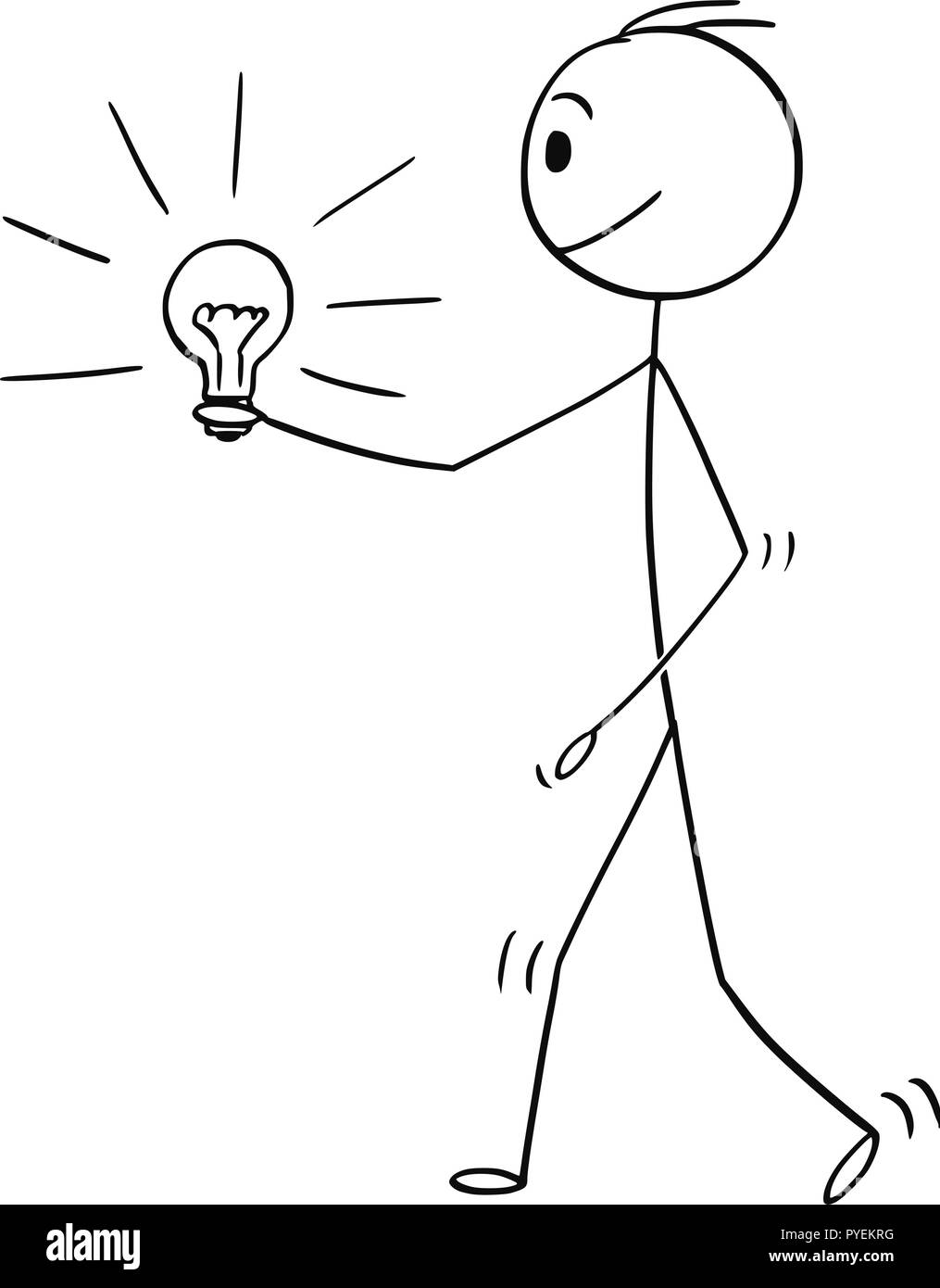 Stick Figure Light Bulb