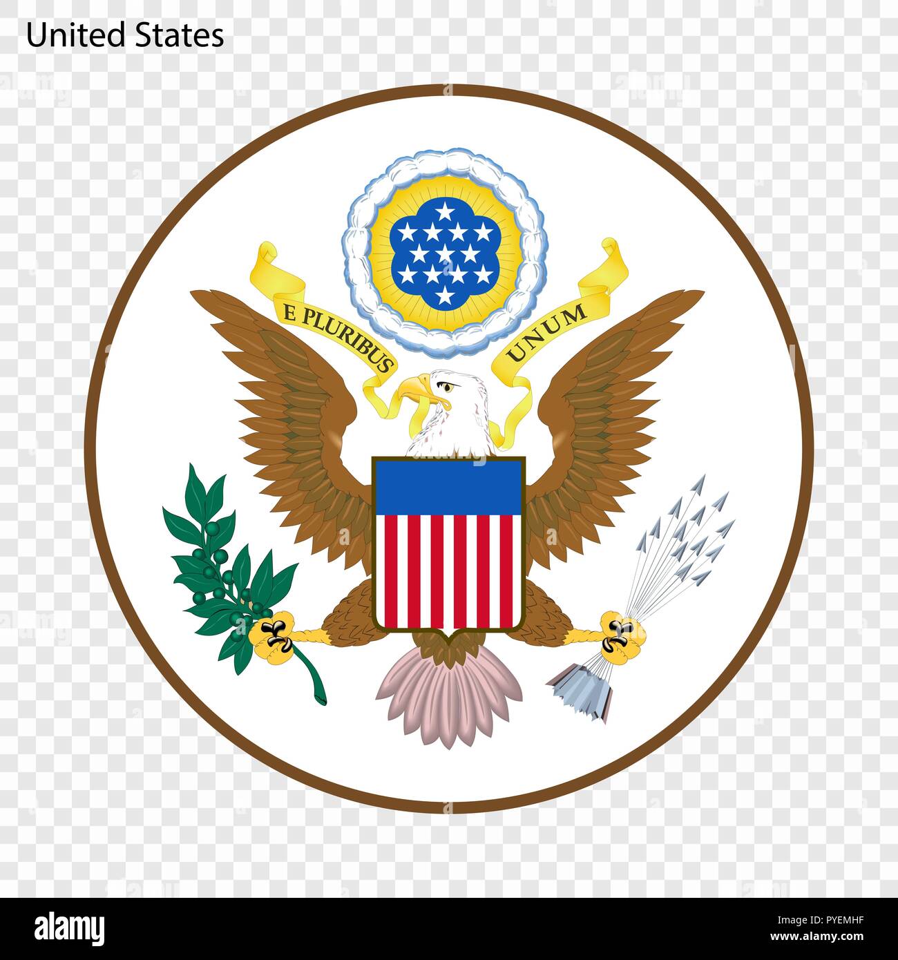 Symbol of United States National emblem Stock Vector Image Art Alamy Symbol of United States National emblem Stock Vector Image Art Alamy