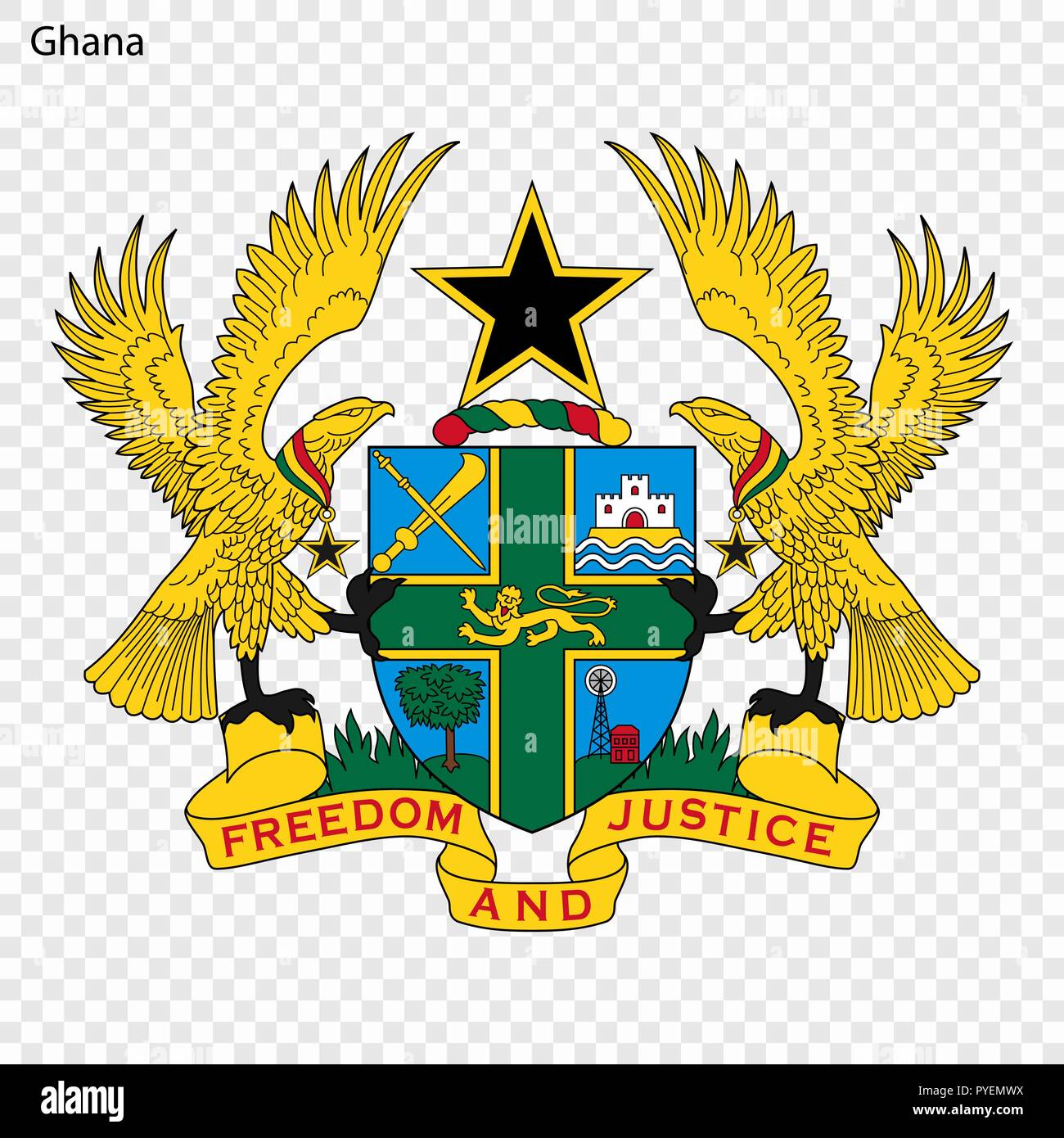 Symbol Of Ghana National Emblem Stock Vector Image And Art Alamy