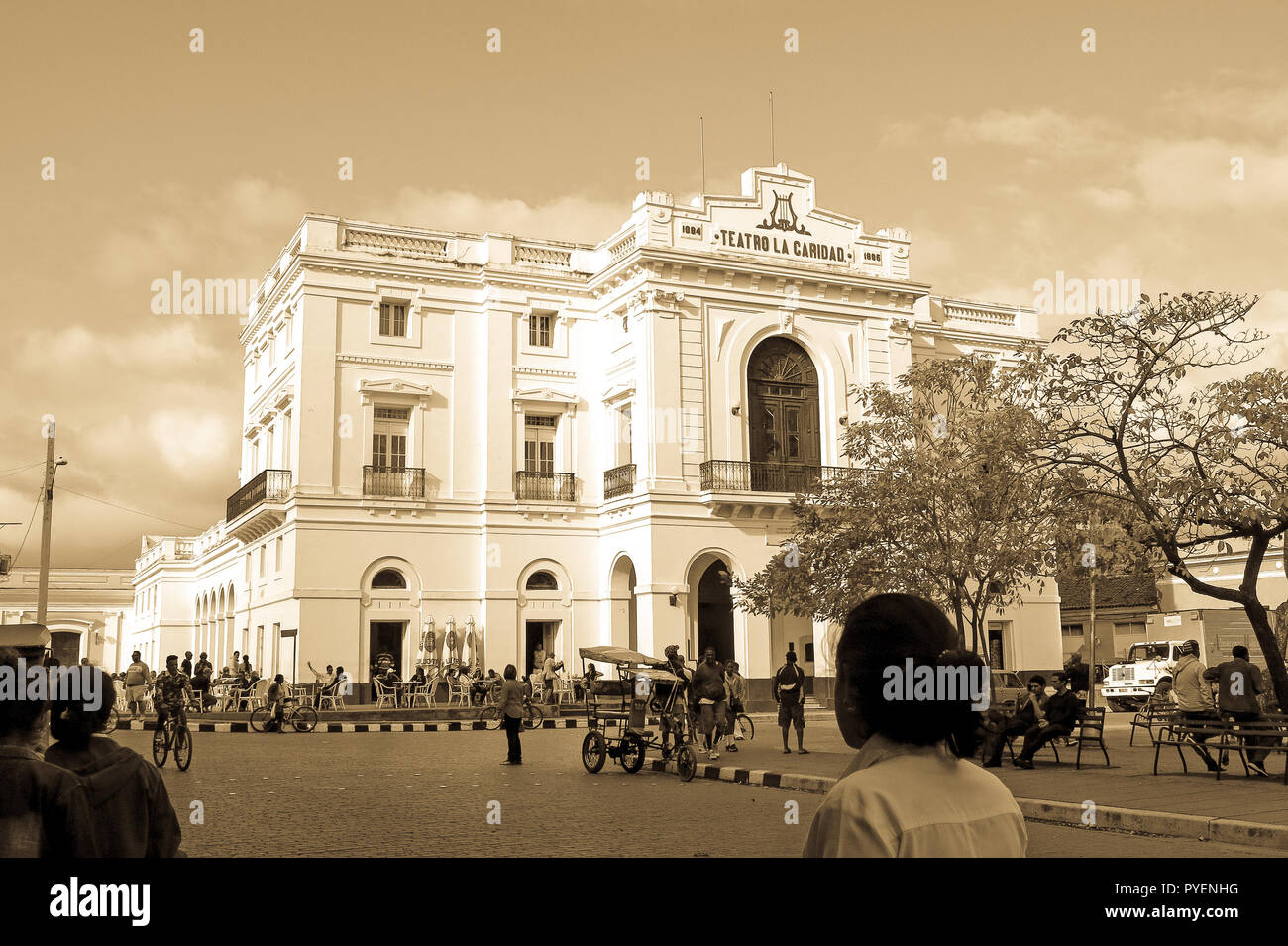 SANTA CLARA, CUBA - JANUARY 11, 2017: Theater Caridad. A national