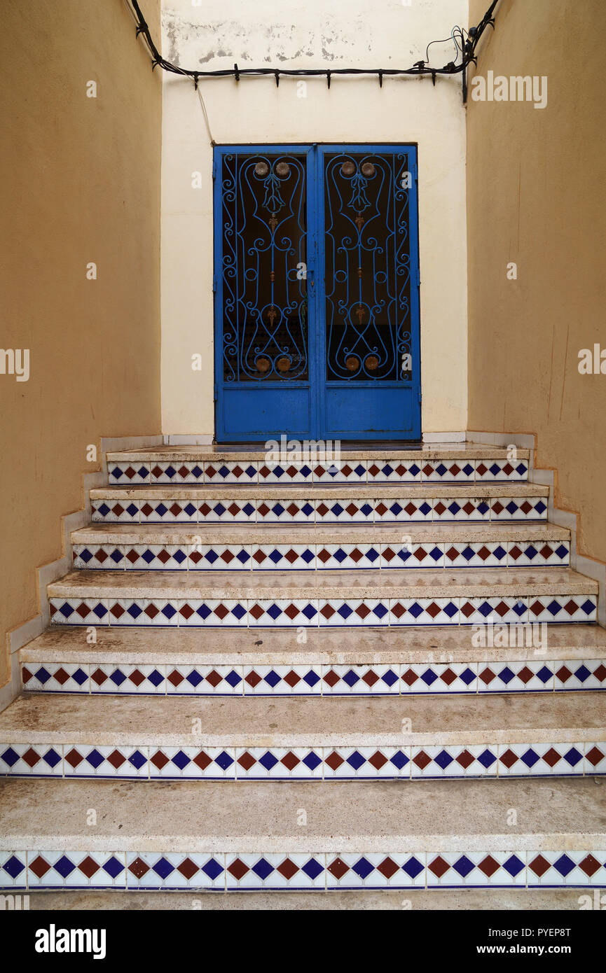Entrance of a Moroccan house, Morocco Stock Photo