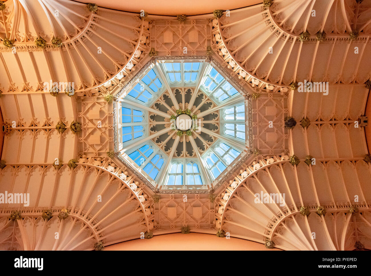 Entrance ceiling in The State Apartments, Windsor Castle, Windsor, Berkshire, England, United Kingdom Stock Photo