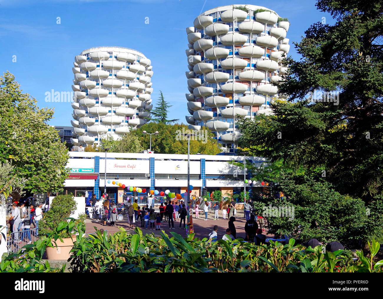 Picture of Les Choux de Creteil, a mostly high-rise housing estate in suburban ...