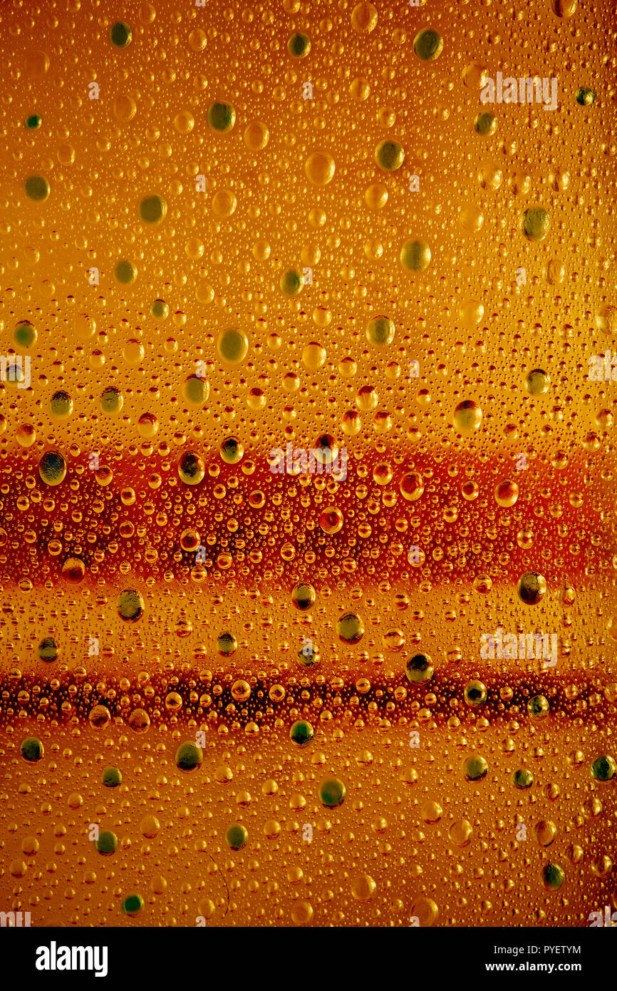abstract bubbles background with water drrops on a plastic surface Stock Photo