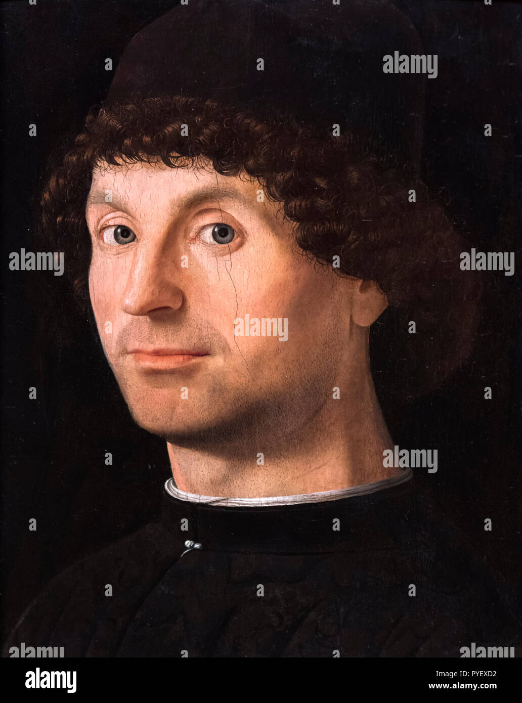 Portrait of a Man by Antonello da Messina (c.1430-1479), oil on wood, c.1472-76 Stock Photo