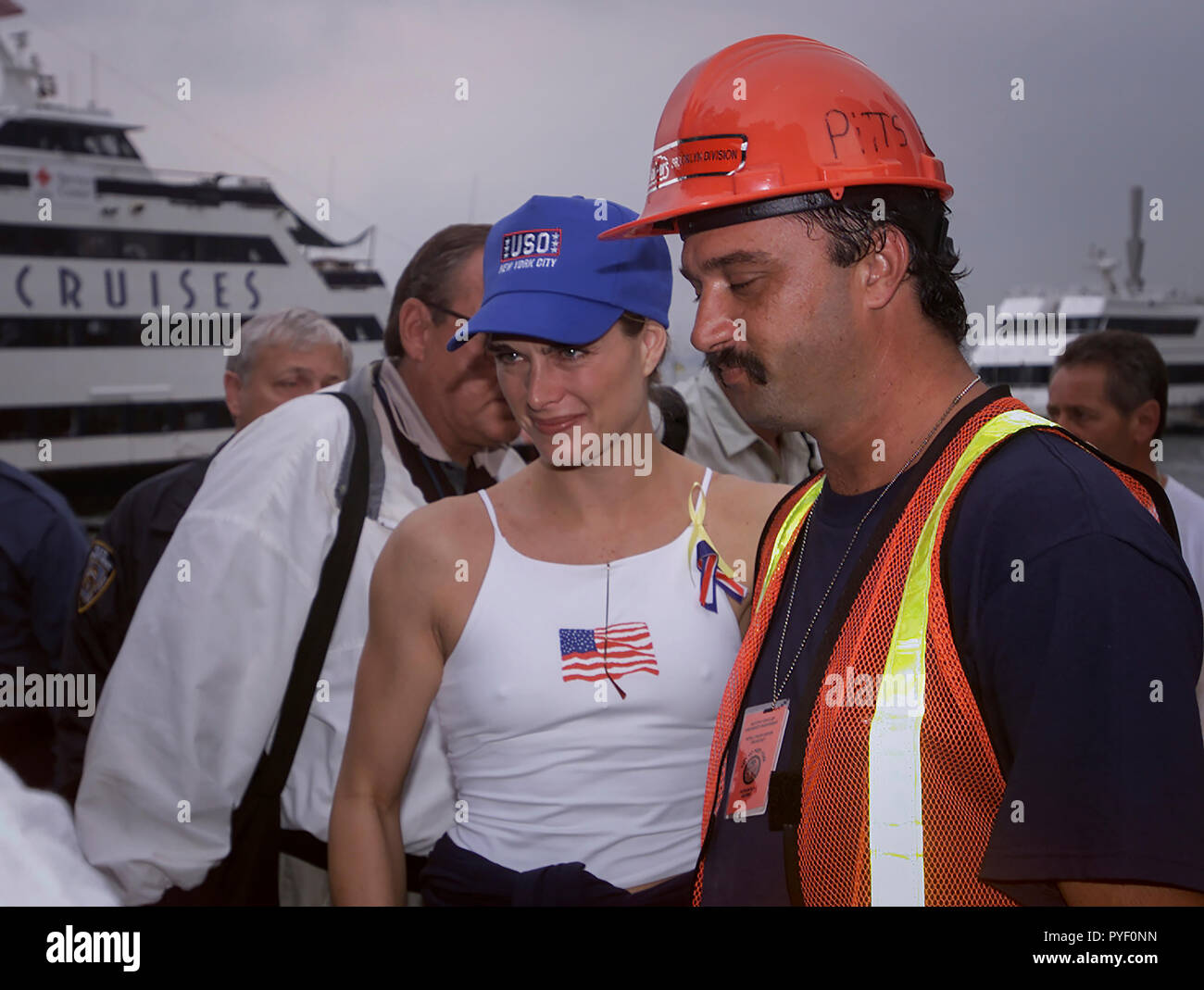 brooke shields gary Sep 24, 2001 - Actress, Brooke Shields comforts firefighter (actually  firefighter comforts Brooke) at Ground Zero through USO outreach for relief  workers. Photo by Gary Ell Stock Photo - Alamy