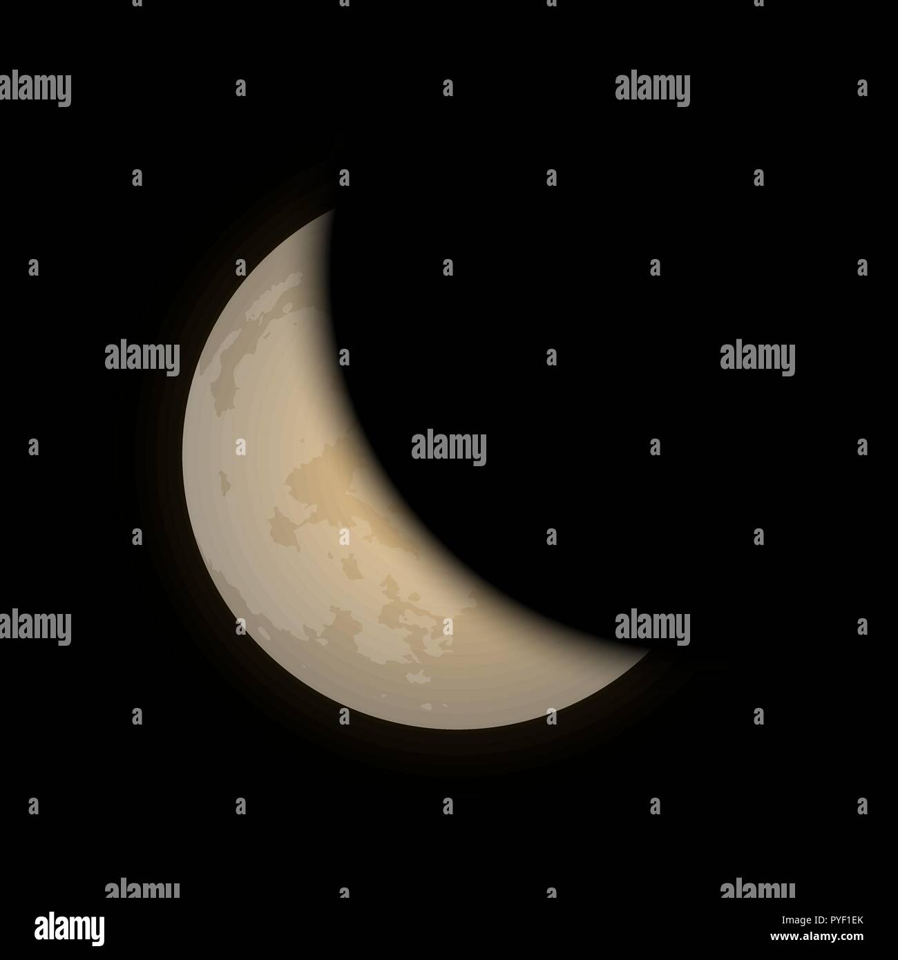 Moon vector vectors hi-res stock photography and images - Alamy