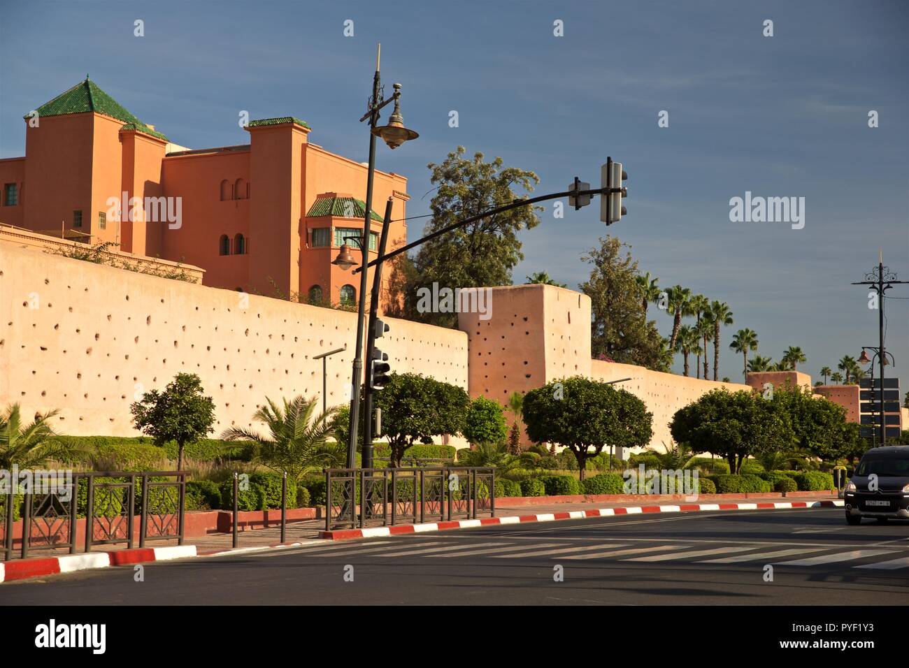 Marrakech old city wall Stock Photo - Alamy
