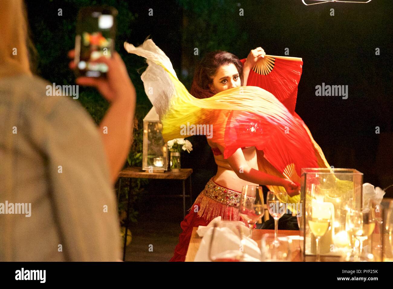 Belly dancer, Morocco Stock Photo