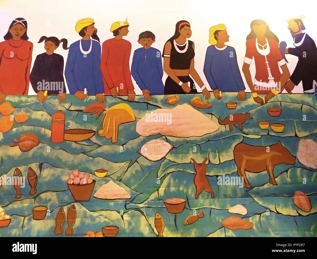 Abstract Artwork. Folk art of Bengal Stock Photo Alamy