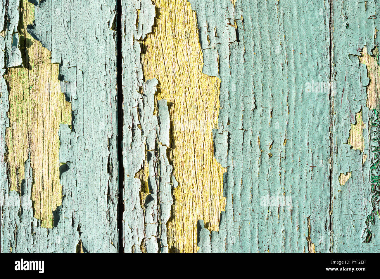 Faded and peeling paintwork on window shutter France Stock Photo Alamy
