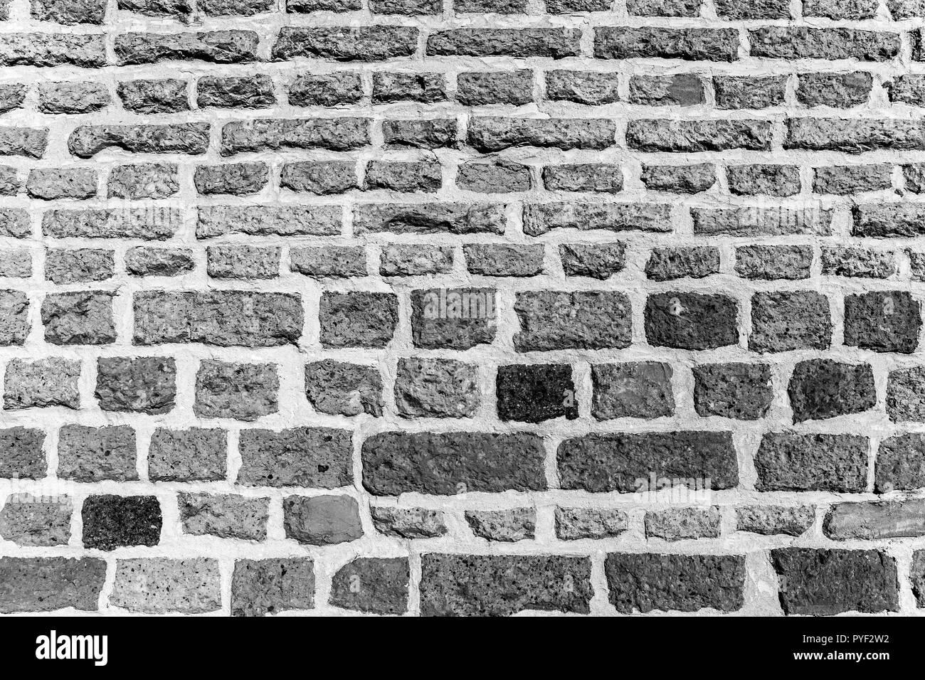 texture of a black and white brick background Stock Photo - Alamy