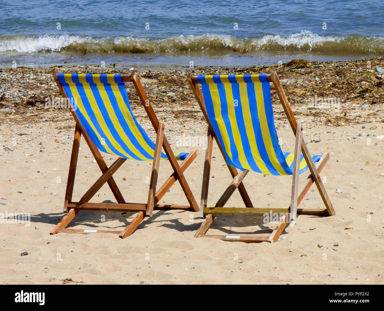 Bournemouth deckchairs hires stock photography and images Alamy