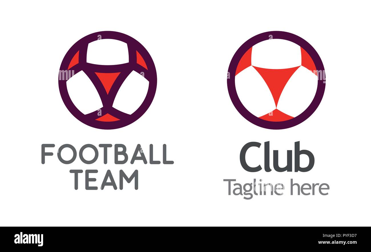 Modern Logo for Football Club, League or School. Vector emblem illustration Stock Vector