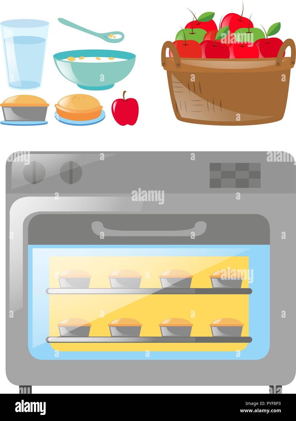Cake Oven Clipart