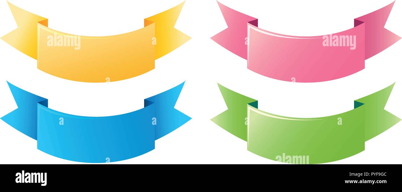 Label template in four colors illustration Stock Vector Image & Art - Alamy