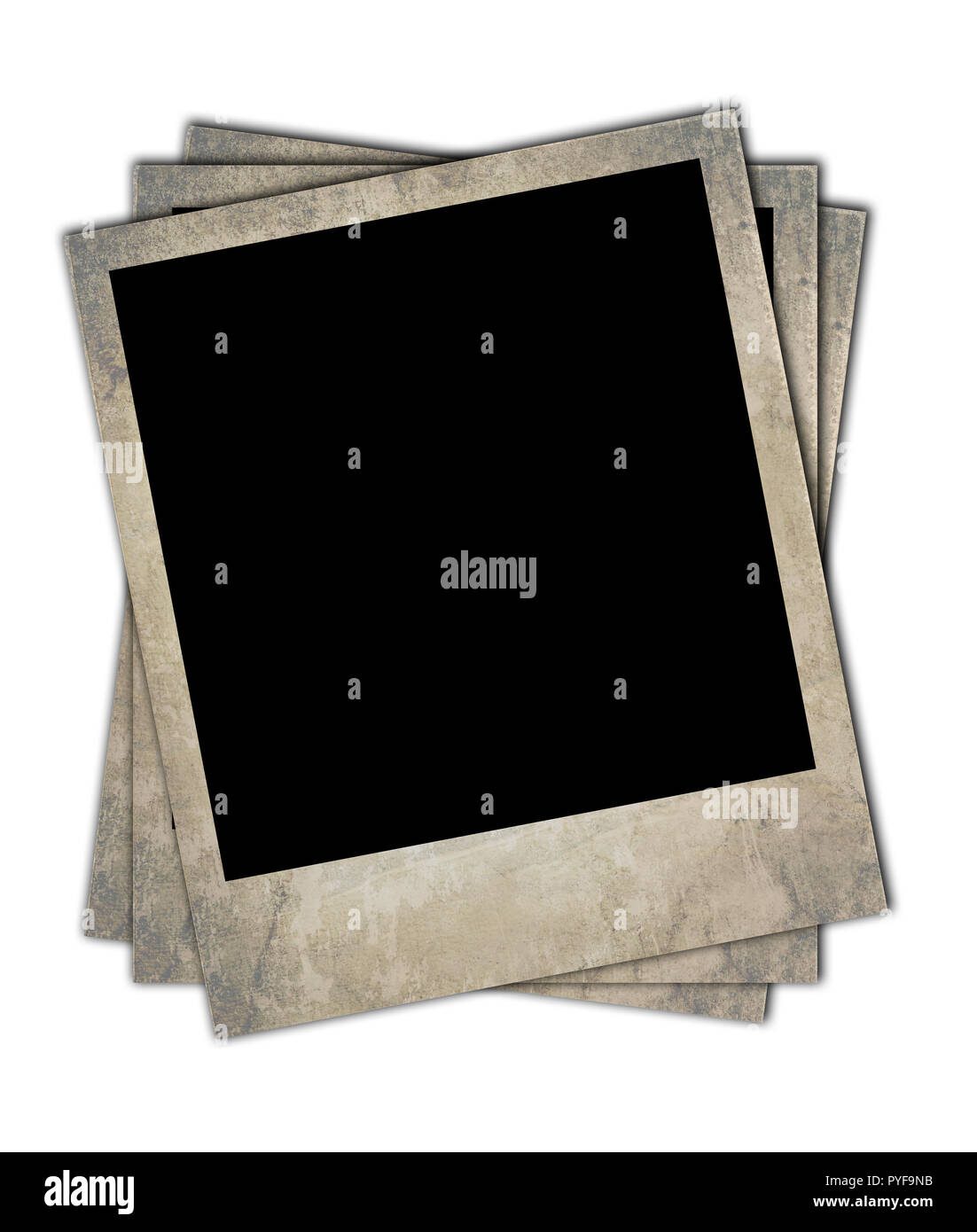 Retro photo frames on white background Stock Photo Alamy