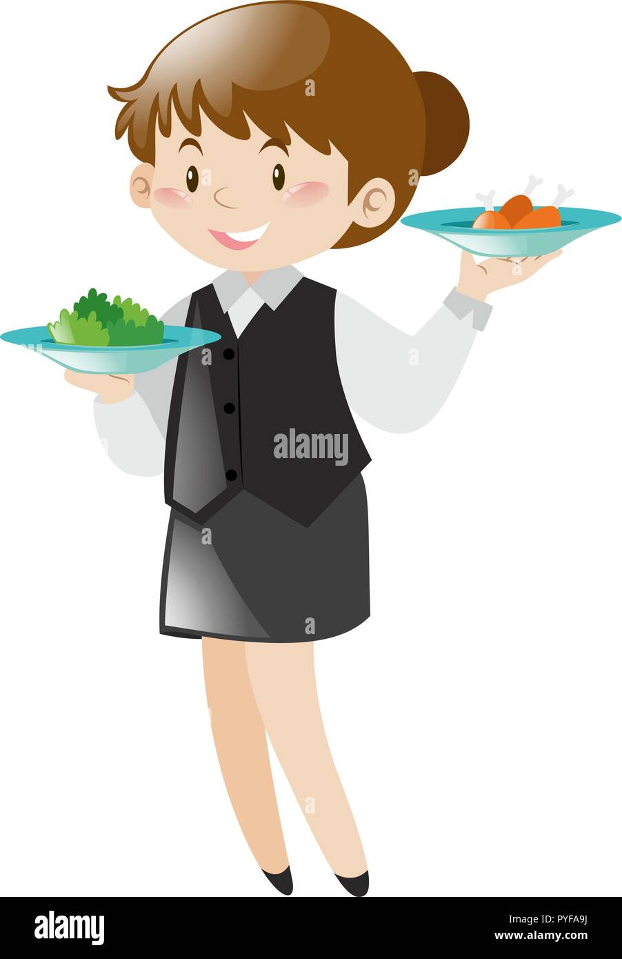 Restaurant Server Clip Art