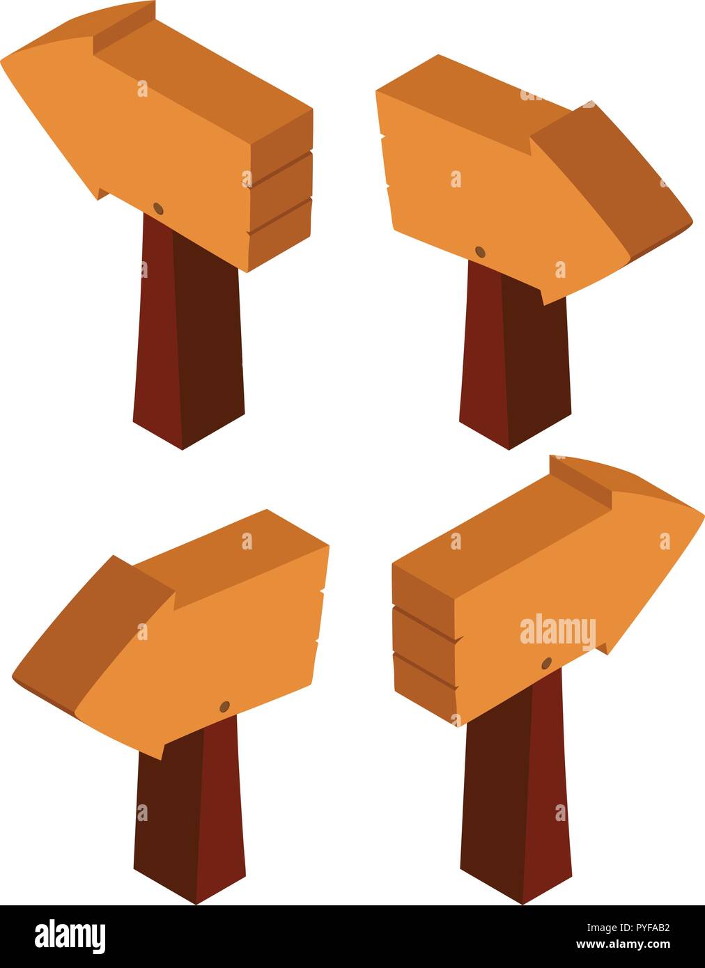 3D design for wooden sign illustration Stock Vector Image & Art - Alamy