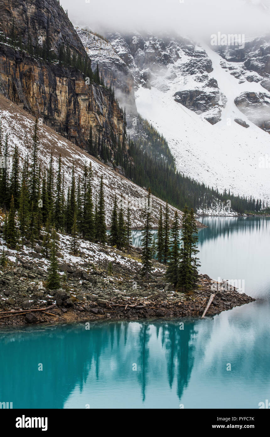Moraine Lake, Banff NP, Alberta, Canada, by Bruce Montagne/Dembinsky Photo Assoc Stock Photo