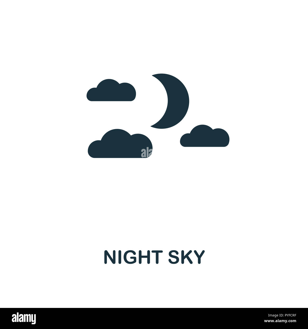 Night Sky icon. Premium style design from halloween collection. UX and ...