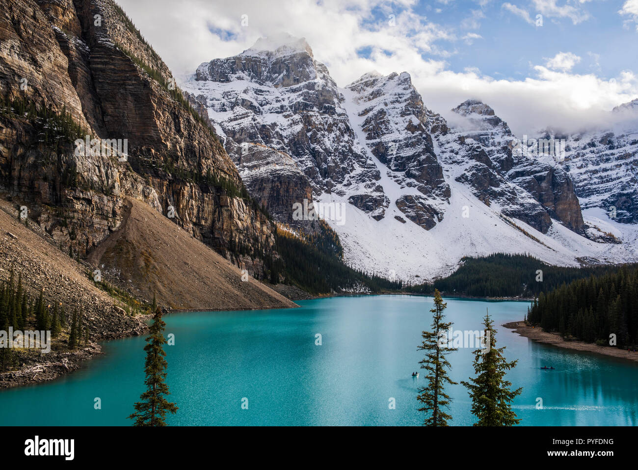 Moraine Lake, Banff NP, Alberta, Canada, by Bruce Montagne/Dembinsky Photo Assoc Stock Photo